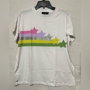 Colorful Star Graphic T-Shirt
